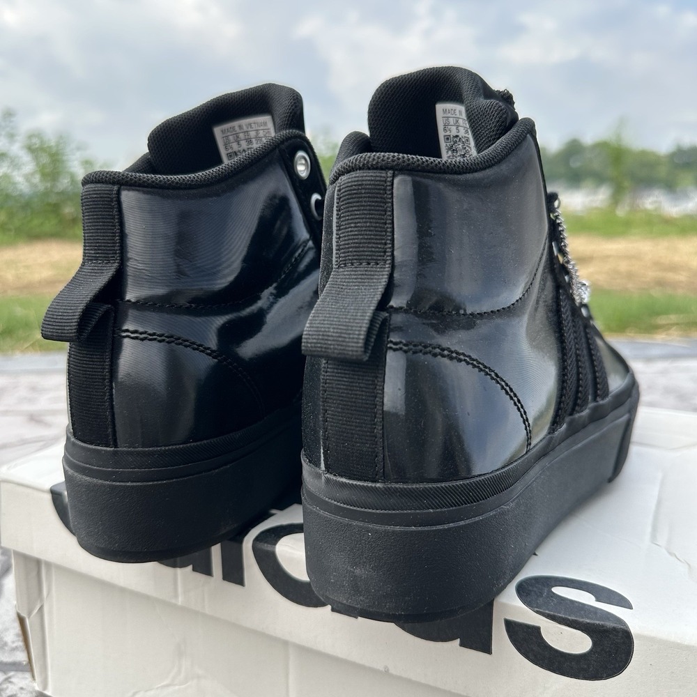 NEW Adidas Women's 6.5 Grunge Bravada 2.0 Shoes Mid Platform Black Chain Sneaker - Picture 3 of 7